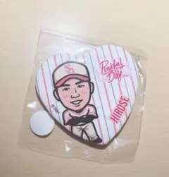 若鷹ガチャ 缶バッジ ソフトバンクホークス 周東 スーパーレア あざと