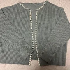パール付きカーディガン♡厚め