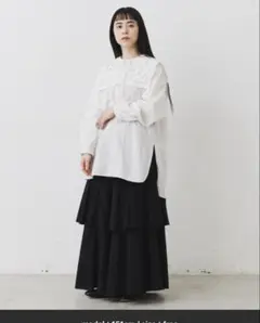 ドビーストライプティアードスカート