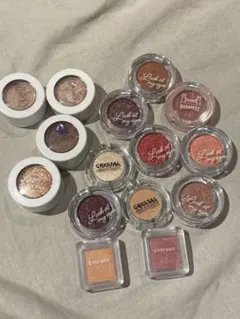 単色アイシャドウ 多色セット 15個