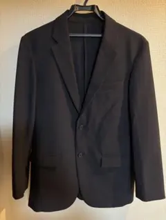 感動ジャケット ネイビー2WAYストレッチ ウールライク