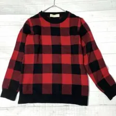 BEAUTY&YOUTH ビューティ＆ユース セーター　ニット　チェック　長袖