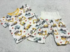 車柄 半袖パジャマセット 腹巻付　90cm