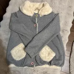 【ブランシェス】130㎝　女児用ジャケット（裏地ボア）