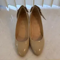 パンプス　ベージュ　23.5cm