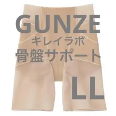GUNZE 骨盤サポートロングガードル クリスタルベージュ LL 新品