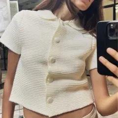 ZARA チャンキーニットジャケット