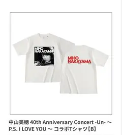 中山美穂　MIHO NAKAYAMA 40th Anniversary Tシャツ