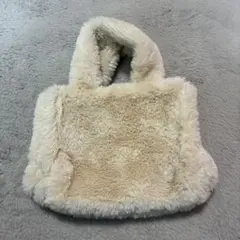 ファートートバッグ ホワイト ハンドバッグ