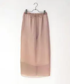 LOWRYSFARM レイヤードシアーサテンスカート