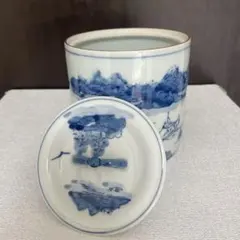 送料無料】陶器製 骨壺 未使用品 蓋付き 和柄 共箱あり 251225-10T