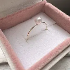K10YG あこや真珠ベビーパールリング