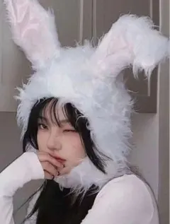 うさぎ被り物 ハロウィン 文化祭 体育祭 バニーガール コスプレ