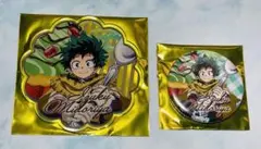 ヒロアカ　緑谷出久　アクリルコースター ・缶バッジ第2回雄英高校オープンスクール
