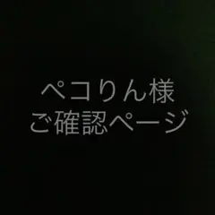 ペコりん様ご確認専用ページです