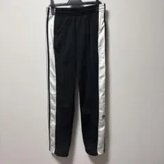 adidas スナップボタン カジュアルパンツ ブラック/ホワイトのサムネイル