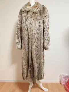 LANVIN リンクスキャット ロングコート 毛皮 山猫 希少 着丈127cmのサムネイル