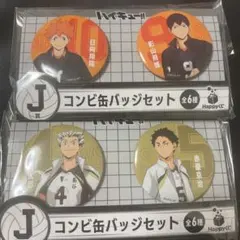ハイキュー‼︎ ハッピーくじ　J賞　缶バッチセット