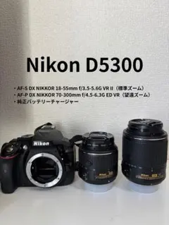 美品　Nikon D5300 ダブルズームレンズ＋充電器