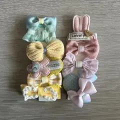 ヘアクリップ ヘアピン ベビー キッズ 赤ちゃん 子供 淡色 10個セット