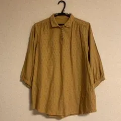 レディース五分袖シャツトップス　Mサイズ　コットン100%