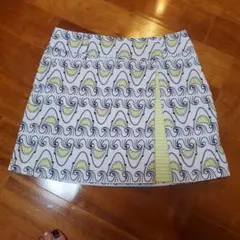 美品☆彡Callaway 波、シャーク総柄 スカート　インナー付き