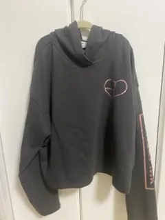 BLACKPINK ダークグレー フード付きパーカー