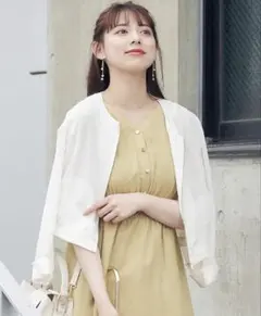 新品 Oggiコラボ ZIPシアーブルゾン ホワイト - メルカリ