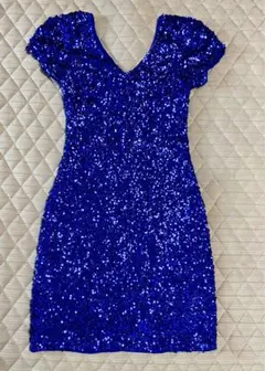 ドレス ミニワンピース スパンコール衣装 伸縮素材