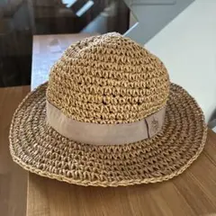 POLO キッズ　ベビー　ストローハット 麦わら帽子　52cm