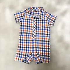 babyGap チェック柄ロンパース 80cm