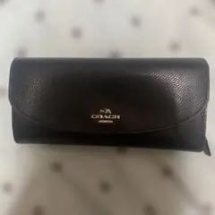 COACH ブラックレザー 長財布