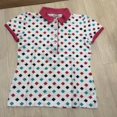 LACOSTE ダイヤモンドパターン ポロシャツ