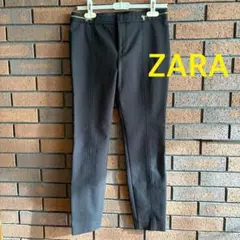 【ZARA】 レディースパンツ　黒　スラックス ジッパー付き