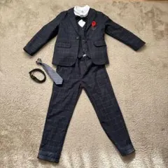 【男児130】フォーマルスーツ8点セット