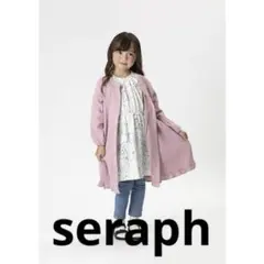 新品セラフseraph花柄　長袖ワンピース140