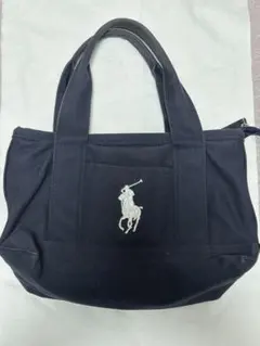ラルフローレン　ミニトート　ネイビー