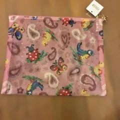 新品未使用　フェイラー　ハイジ　ペイズリーメッシュポーチL