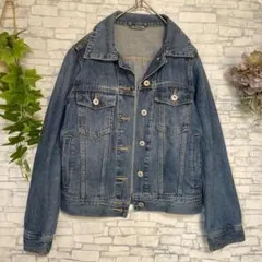 ジーユー⭐️ デニムジャケット Gジャン 綿100% ブルー S