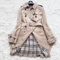 【美品】バーバリー☆マキシ丈　ライナー　ベルト付　ノバチェック　トレンチコート バーバリー トレンチコート 赤 ライナー ノバチェック ベルト - メルカリ