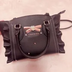 サマンサベガ　リボンスタッズフラッター　【小】　ブラック