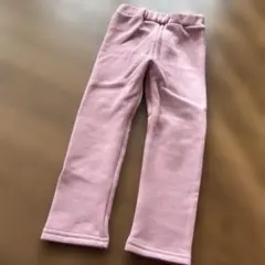 ピンク 裏起毛パンツ 100