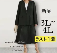 大きいサイズ セットアップ スーツ ジャケット スカート 入学 卒業 3L 4L