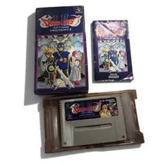 【ジャンク・未チェック】スーパーファミコンドラゴンクエスト1・2 箱・説明書付き
