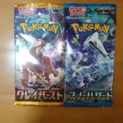 絶版パック　ポケモンカード クレイバースト スノーハザード