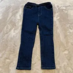 プティマイン ダークブルーデニムストレートパンツ 100cm スキニー