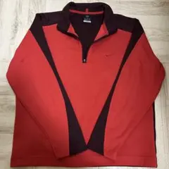Nike DRI-FIT ハーフジップMサイズ レッド