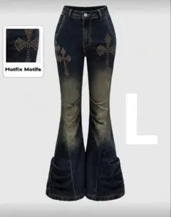 フレアデニム y2k グランジ shein