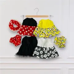 メルちゃん人形用着せ替え服セット　ハンドメイド ワンピース　パンツ他