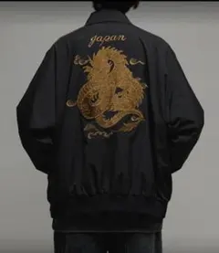 定価:11,880円　Casper John ブラックドラゴン刺繍スカジャン Casper John（キャスパージョン） スカジャン Dragon embroidery